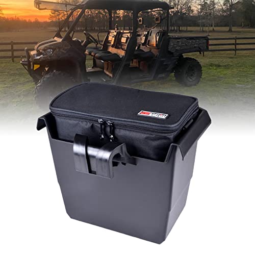 Goldfire Defender Center Cooler Underseat Storage Box Bin Universal UTV Removable Portable Ice Chest Cooler Groceries Bag with Straps For Can Am Defender/Defender Max 2016+ Accessories(Part#715003446)