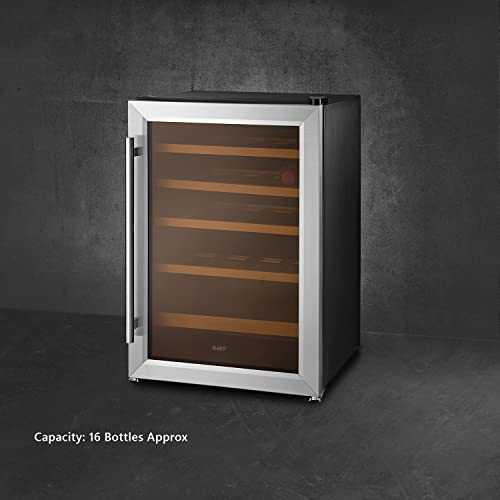 Image of Kaff 50 L Single Door Desktop Fridge (KWC 62, Wine Cooler, Black)