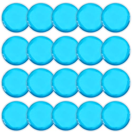 Reusable Ice Packs for Injuries 20 Pack Round Ice Packs for Face Gel Ice Pads Small Hot Cold Compress Ice Bag for Eyes After Surgery Face Wisdom Teeth Breast Surgery