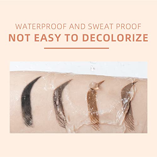 EONFAVE Wasserfestes Augenbrauen Gel, Langanhaltend Augenbrauen Formen Brow Gel Mit Bürste, Hochpigmentiert Augenbrauenfarbe Leicht Nicht Fettend Styling Augenbrauengel (05 schwarz)