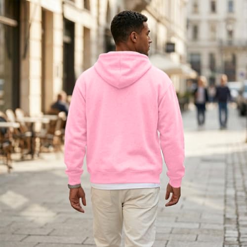 Men's Zip Up Hoodies 1/4 Zip Big and Tall Fleece Classic Oversized Hoodie - image 3