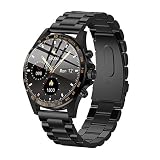 RSGK Orologi Intelligenti da Uomo, Orologi Bluetooth Touchscreen da 1,28 Pollici, Impermeabili IP68, Tracker attività con Contapassi attività Smart Watch