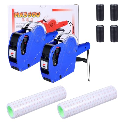 2 Pack Pricing Gun - 8 Digits Price Tag Gun