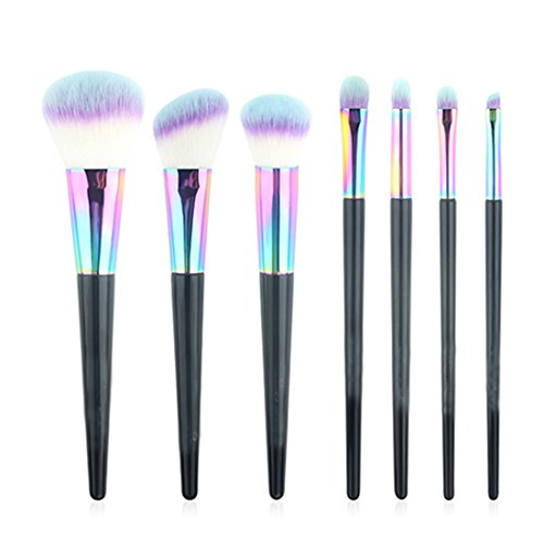 Black Mermaid Rainbow Makeup Brush Set| Professional Makeup Brush Set With High Density Soft Nylon Bristles