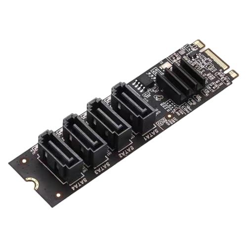 Convertisseur SATA 3.0 NVMe PCIe carte d'extension 4 ports transfert données