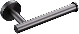 Stainless Steel Bathroom Accessories Hardware Set Towel Rack Toilet Roll Paper Holder Bar Hanger Hook Brushed Gunmetal Grey,Gunmetal Hook,China (Paper Holder China)