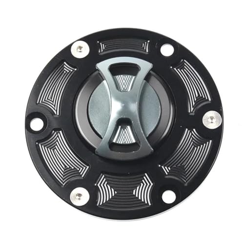 Bouchon de réservoir CNC Triumph gris en aluminium taillé dans la masse