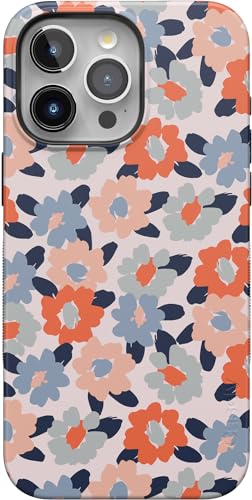 Casely iPhone 15 Pro Max Case | Field of Flowers | Pastel Floral | Bold Protective Design | Compatible with MagSafe