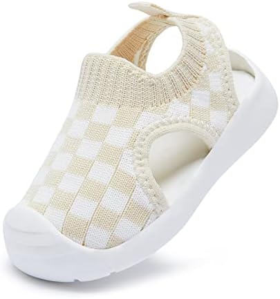 BMCiTYBM Baby Boys Girls Sandals Summer Shoes Non-Slip 6 9 12 18 24 Months Camel Size 6-12 Months Infant