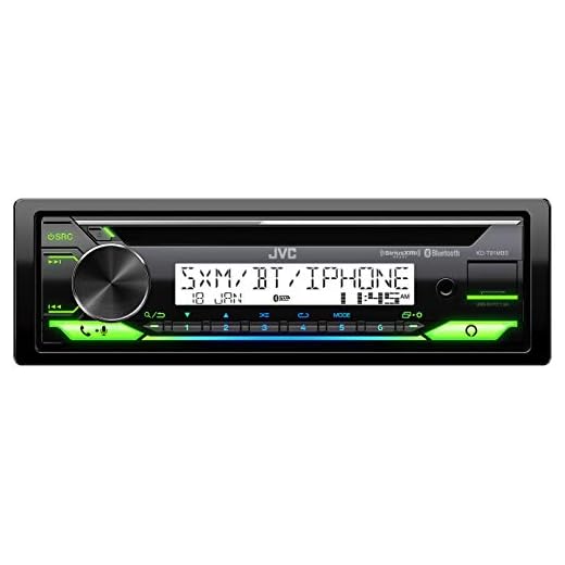 JVC KD-T91MBS Marine Receiver with CD Bluetooth, USB, SiriusXM Ready, Amazon Alexa, Conformal Coated PCB