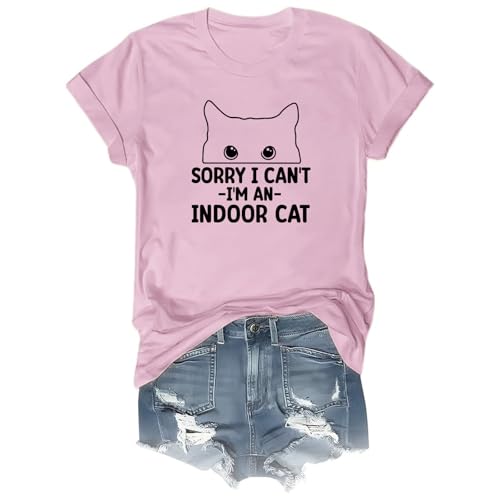 Sorry I Cant Im an Indoor Cat Shirt, Sorry I Can't Go I'm an Indoor Cat Shirt