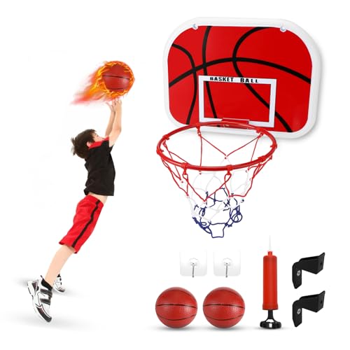 Gowkeey Mini Canestro Basket da Camera Set, Canestro Basket Bambini Facile da Installare, Canestro Basket da Muro con...