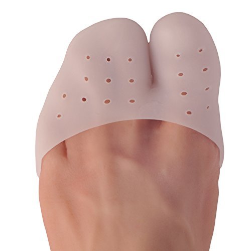 Dr. Frederick's Original All-Day Comfort Toe Sleeves - 4 ct - Gel Toe Caps with Metatarsal Pads for Pain Relief - Breathable Design for Men & Women
