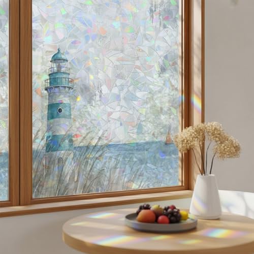 Película decorativa para ventana vidriada 17.7" x 78.7" miniatura 1