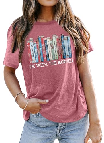 Image of Books Shirts for Women Reading T-Shirt Book Lover Tops Funny Readers Gifts Clothes Casual Librarian Tees