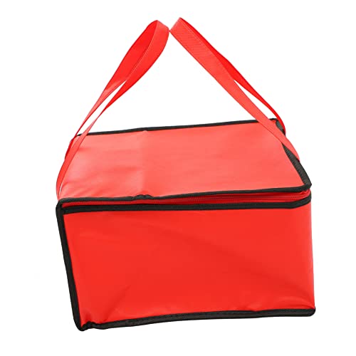 Unomor Insulated Food Takeout Bag 2 Pack Waterproof Lunch Handbag Portable Insulated Cake Carrier for Pizza Outdoor Heat Preservation