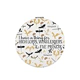 UJIMS ファンタジーノベル ドラゴンウィング コンパクトミラー ファンタジーブック 恋人ギフト ドラゴンライダー ブックイッシュグッズ (FWDragonMirror)