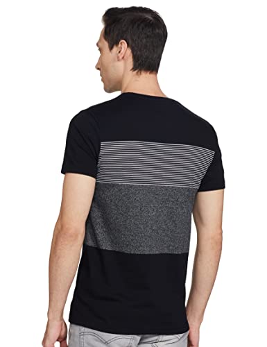 Image of Max Men's Colourblocked Crew Neck T-Shirt