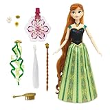 Disney Store Official Anna Hair Play Doll – Frozen - 11 inch - Interactive Hairstyling Fun - Recreate Enchanted Looks for Frozen Fans & Collectors - Durable & Kid-Friendly