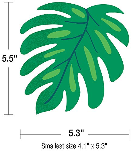 Image of Carson Dellosa One World 36pc Tropical Leaves Bulletin Board Decorations, Tropical Decor for Bulletin Board, Party, Classroom Decor, and Summer Bulletin Board Decorations, Boho Classroom Decor