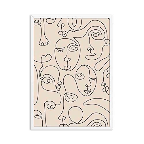 Peinture minimaliste abstraite pour femme idéal pour créer un salon zen