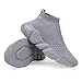 Casbeam Boys and Girls Breathable Lightweight Fashion Casual Sports Walking Shoes Running Sneakers High Top All Grey Little Kid Size 13