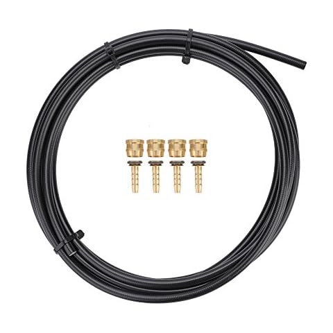 Keenso Tubo de Aceite de Freno de Disco 3 m con Conector de Oliva Cover