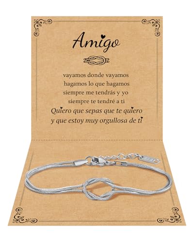 Imagen de CheersLife Regalo Amiga Cumpleaños Regalos Amigas Originales Pulsera Amistad Regalos Originales para Mujer Regalo Navidad Cumpleaños para Amigas Hermanas