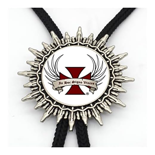 Cowboy Tie Steampunk other Dome Knights Templar Cross Neck Tie Smycken Mäns Och Damkläder Tillbehör Western Cowboy Bolo Slips QWPFKJGH (Metal Color : H)