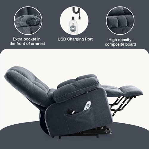 Sillón clásico ergonómico eléctrico color único miniatura 4