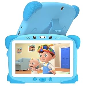 Kids Tablet 7IN Toddler Tablet for Kids, 32GB Tablet for Kids Toddler with Shockproof Case, Bluetooth, WiFi, Google, Netflix, YouTube, Parental Control, Kids App Pre-Installed (Blue)
