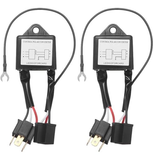 Inversores de polaridad para Faros LED, Incluye 2 Unidades para H4, 12-24V conversor Negativo Positivo Universal