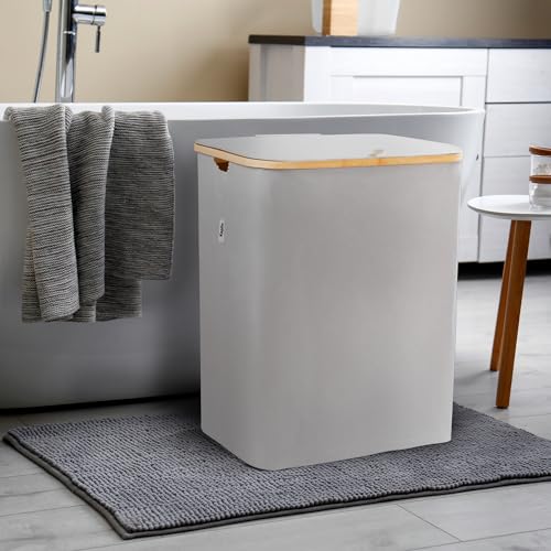 Panier à linge ventilé Keplin 145l anti-odeur avec tri double - 8