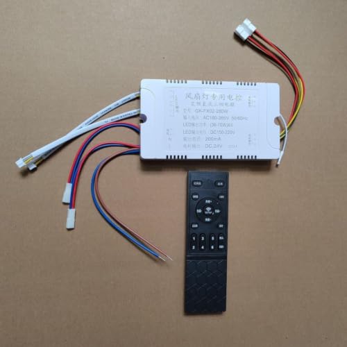 Control remoto DC Inverter GK-FX02-280W para reparar ventiladores sin señal y regular brillo 3