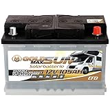 solarbatterie 100ah 12v wohnmobil boot wohnwagen camping schiff batterie solar Die wartungsfrei und neu entwickelte GoldMax EFB Nassbatterie ist optimiert für hohe Lade- und Entladezyklen und somit optimal für Boots-Beleuchtung oder Fenseher Monitore im Wohnwagen