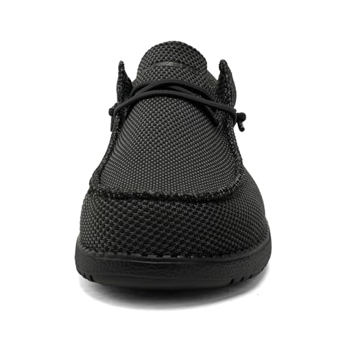 Image of Mens Wide Shoes Casual Slip On Shoes for Men - Men Loafers Wide Comfortable Boat Shoes with Arch Support