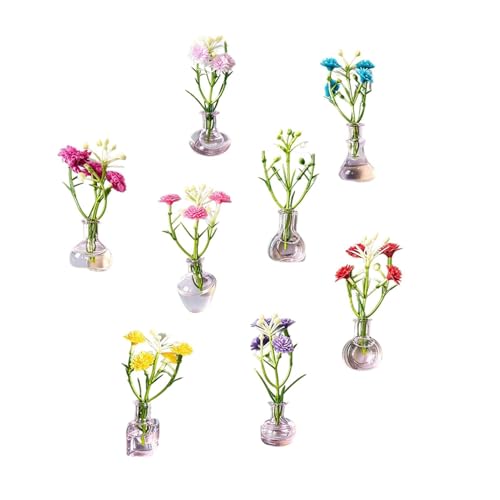 Imanes de mini jarrón de 8 piezas para decoración de hogar 2