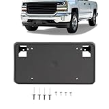 JMTAAT Front License Plate Holder Bracket Compatible with 2016-2018 Chevrolet Chevy Silverado 1500, 2019 Silverado 1500 LD Replacement for 23354526 GM1068172 License Plate Mounting Frame