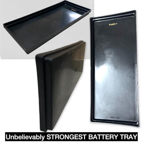 Image of Pioneer-x Drip Tray for Tall Tubular Battery (Superstrong), 53 x 22 cm, Black, Protective Container Base