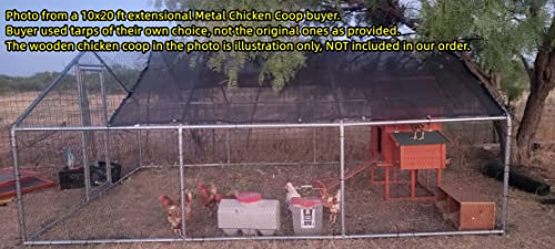 Chickencoopoutlet Large Metal 20X10 Ft Chicken Coop Backyard Hen House Cage Run Outdoor Cage #TOP6