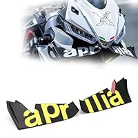 Für Aprilia RS660 Motorrad Winglet Aerodynamischer Spoiler 8 Farben, einstellbares und leichtes ABS-Material verbessert Stabilität und Leistung (Gelb)