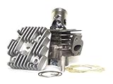 50ccm Zylinder Kit inkl. Zylinderkopf, Zündkerze und Dichtungen für Minarelli AC, Aprilia Rally Scarabeo SR, Beta Ark, Malaguti Ciak, Yamaha, MBK 50