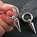 Casvort 2PCS Hypoallergenic Fashionable Spike Ear Weights for Lobes Silver 4mm 5g 316 Stainless Steel Small Hoop Ear Hangers Gauges Plugs and Tunnels Piercing Body Jewelry