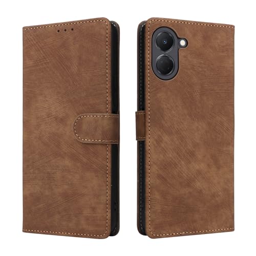 �X�}�z�P�[�X �Ή��@�� for Tecno Spark Go 3 / Pop 20 �X�}�z�P�[�X�y�t���b�v�X�^���h�E�}�O�l�b�g�J�E�J�[�h�X���b�g�t���E�H���b�g�z Brown