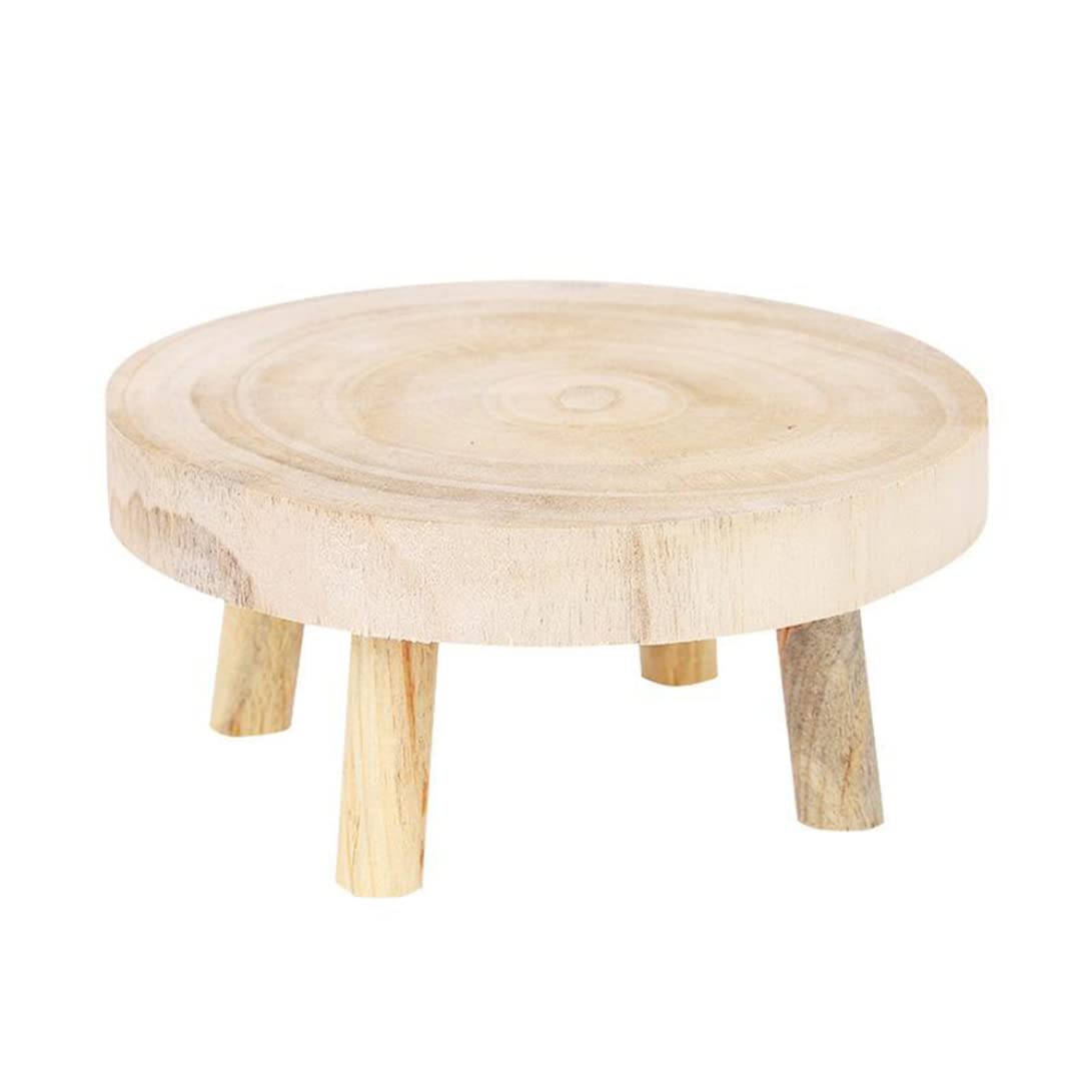 BEAHING Plant Stool Wooden Plant Stand Indoor Flower Pot Stand Potted Table for Home Decor M, Wood