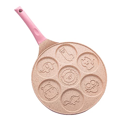 Oxxggkao Home Kitchen - Sartén de desayuno multifunción de 7 agujeros, molde antiadherente para tortitas