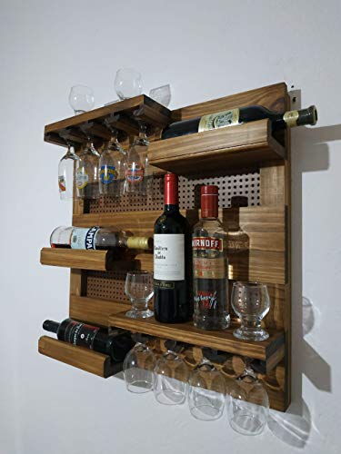 / Art & Lar/Adega de Parede Bar Vinhos Whisky Taças