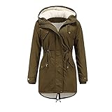 Sommerjacke Damen Langarm Kapuzen Casual Outwear Jacken Mode Lässig Winter Solide Kapuze Kordelzug Taille Reißverschluss Gepolsterte Mantelbluse &J1449