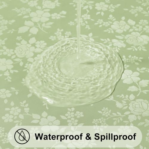 Image of Smiry Rectangle Waterproof Heavy Duty Vinyl Tablecloths, 52 x 70 Inch