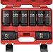Neiko 02461A 3/4" Drive Deep Impact Socket Set, 8 Piece Jumbo Assortment | Standard SAE Sizes (1-Inch to 1-1/2-Inch) | Chrome Moly Steel